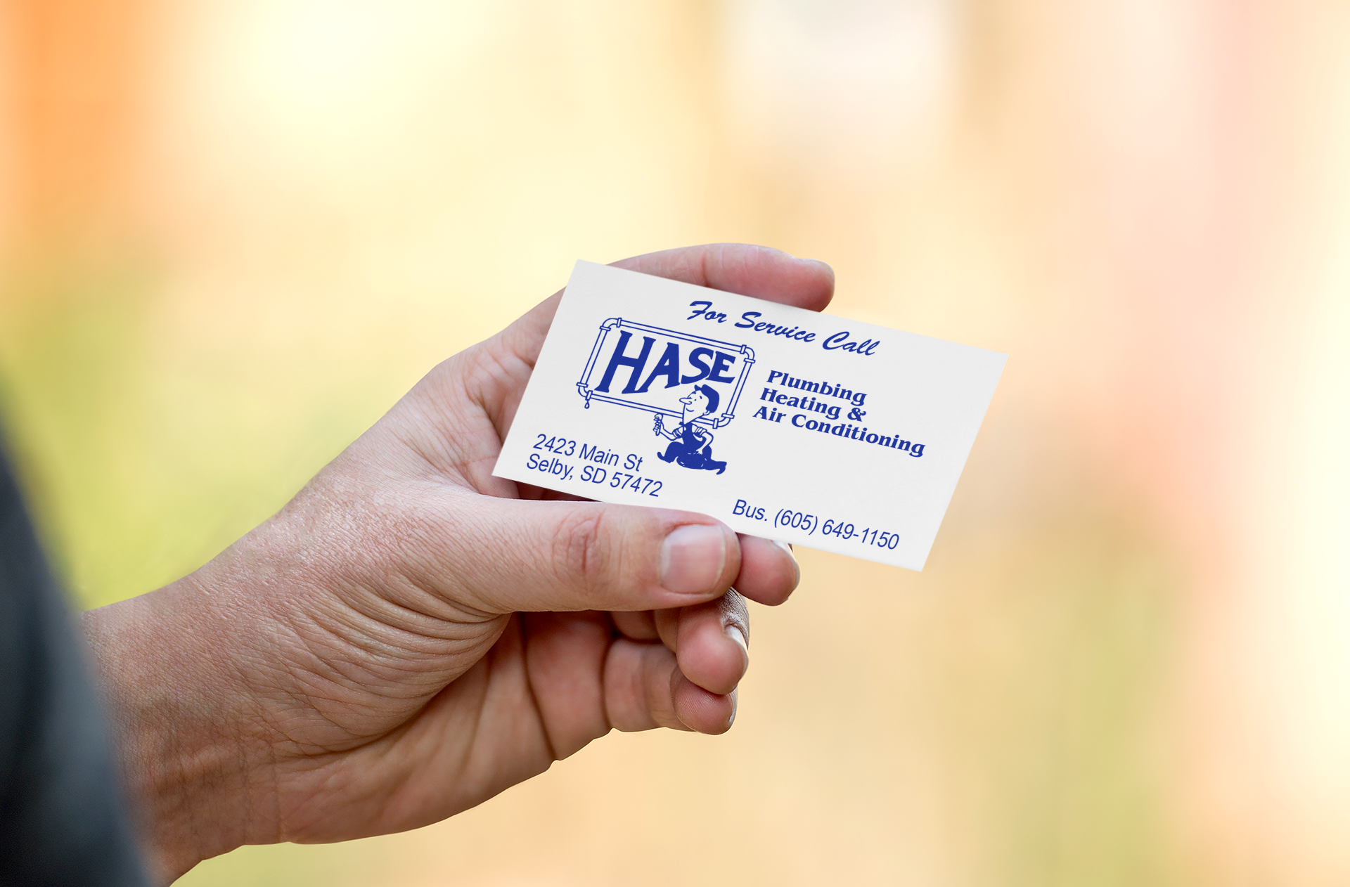 Hase Plumbing Business Card